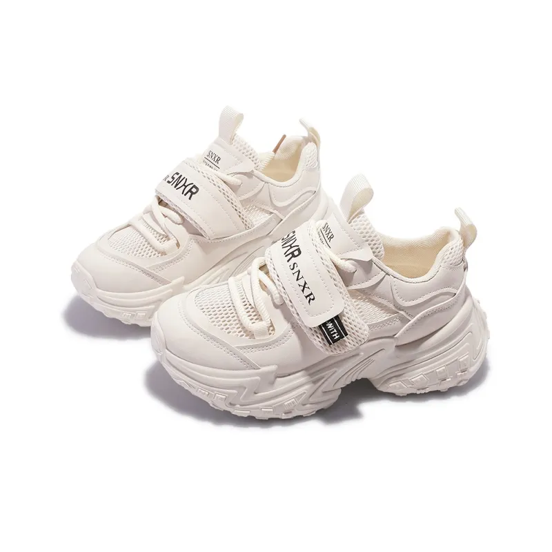 SNXR Anti-Slip Wear-Resistant Waterproof And Breathable Low-Top Chunky Sneakers Women's Beige-31
