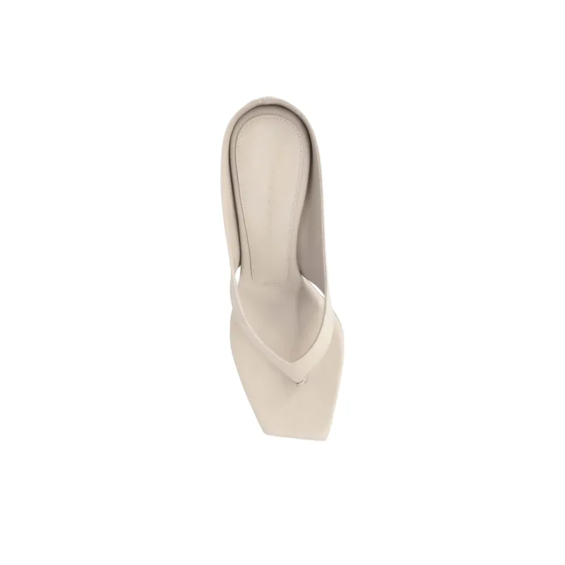 STUDIO AMELIA Flip Flops 9cm Women's Beige-3