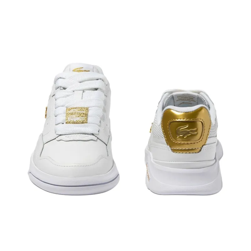 LACOSTE Game Advance Low-Top Skateboard Shoes Women's White-4