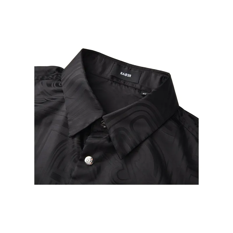 RARE Short Sleeved Shirt Men's Black-3