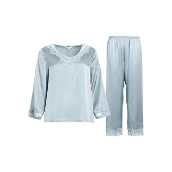 Silk Boundary Pajama Set Women's