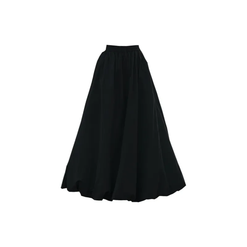 Concubine Zhu Casual Long Skirt Women's Black-1