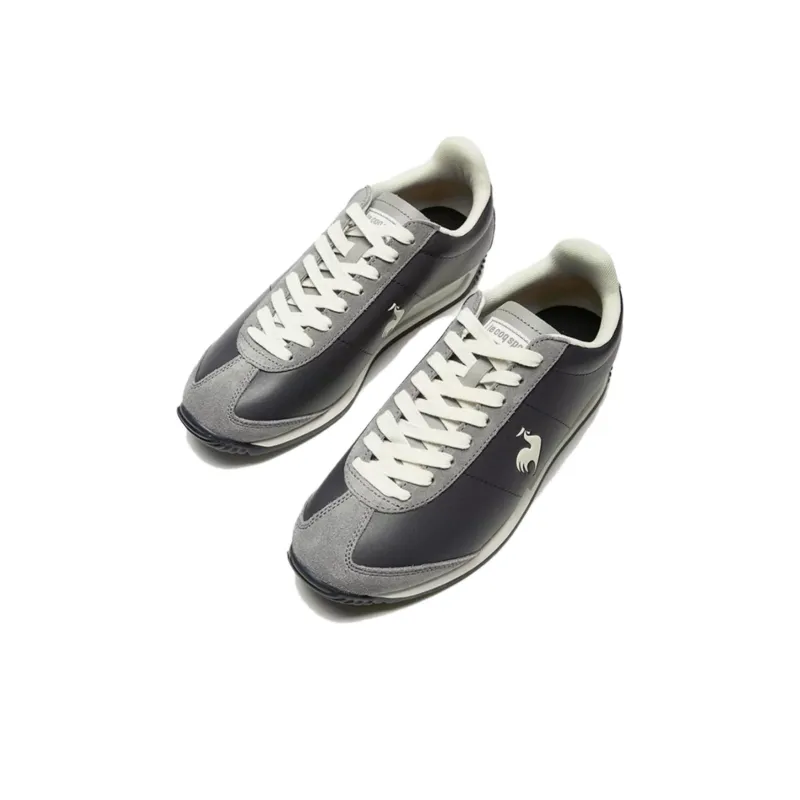 Le Coq Sportif Non slip Lightweight Low Top Casual Shoes Men's Black Gray-2
