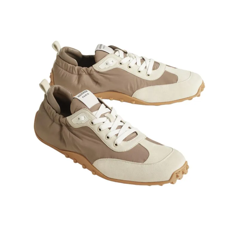 HERMES In Low Top Casual Shoes Men's Brown-2