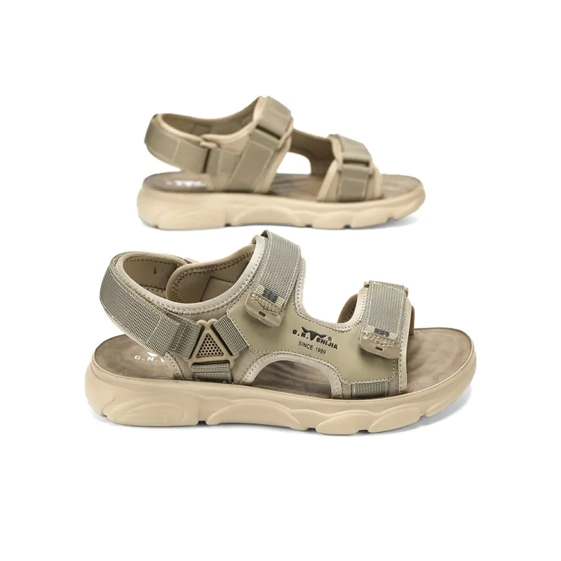 G.N.SHIJIA Beach Sandals Men Khaki/Green-4