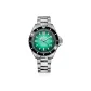 Black Ring with Green Dial