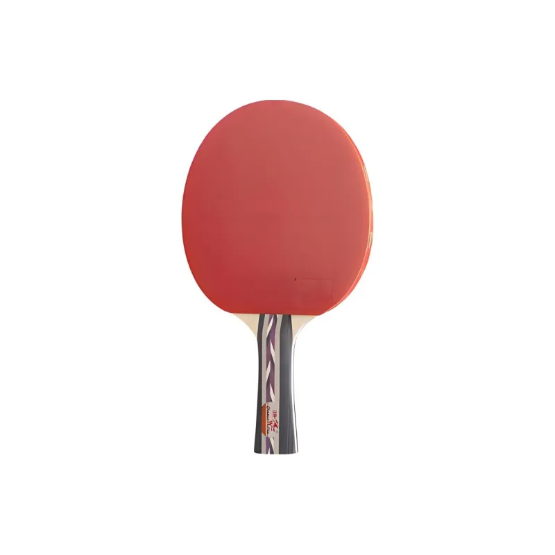 DOUBLEFISH Ping Pong Paddles Kids' All Wood Black Red-9