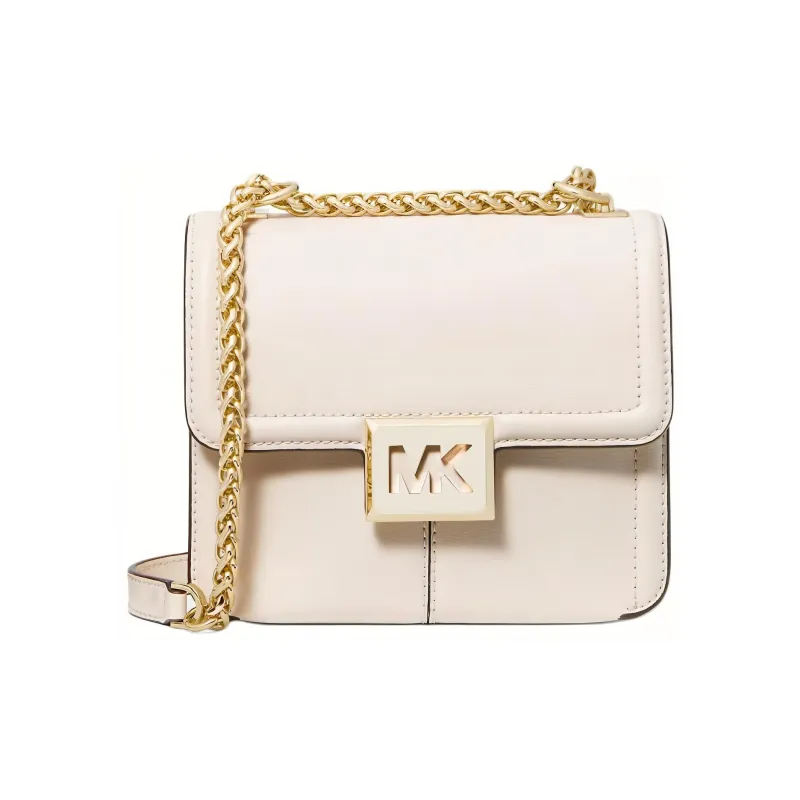 MICHAEL KORS Sonia Leather Shoulder Bag, Crossbody Bag Trumpets Women's Cream-4