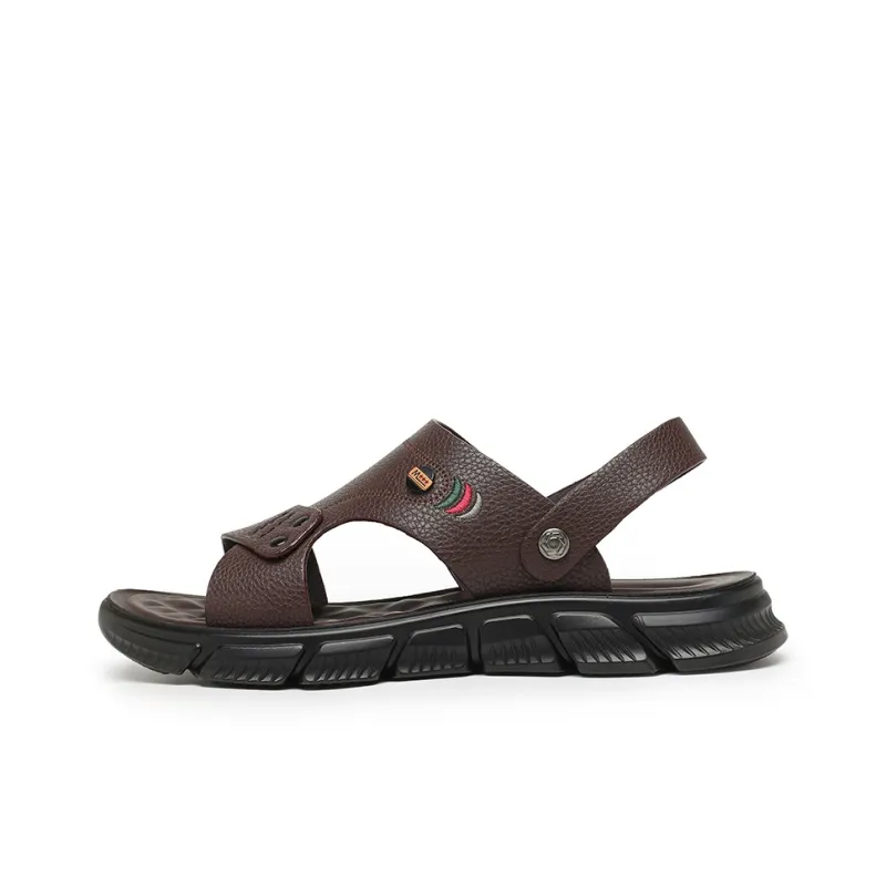G.N.SHIJIA Beach Sandals Men Black/Brown-10