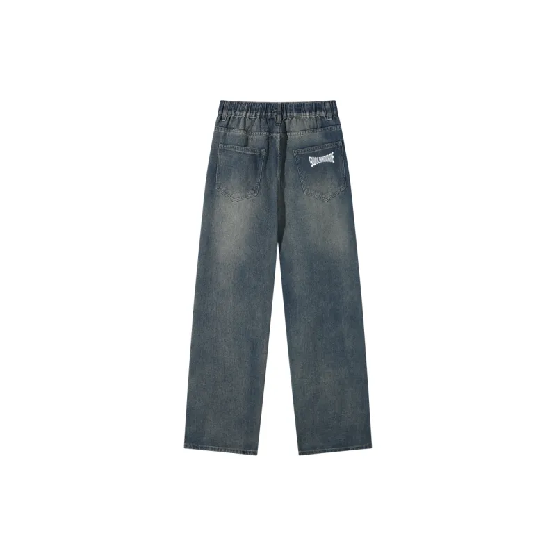 Gwola Jeans Fall And Winter Unisex Vintage Blue-1