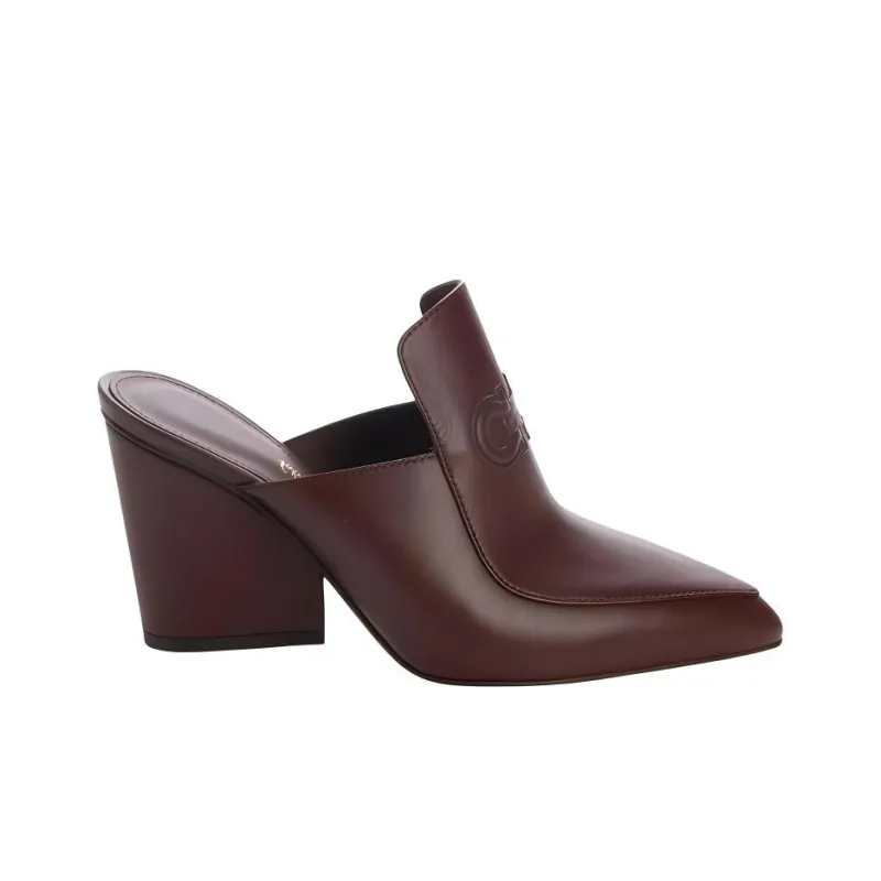 FERRAGAMO Wrap toe Slippers Women's Brown-1