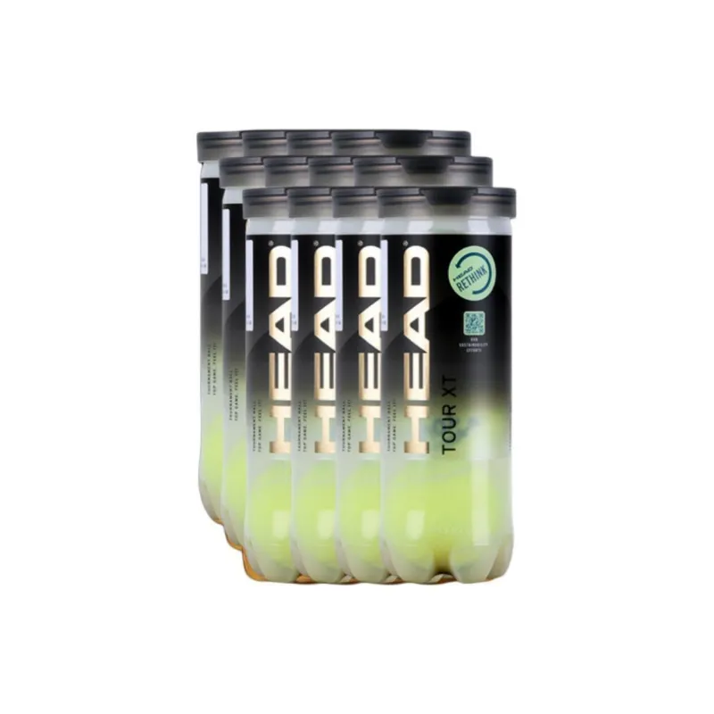 HEAD TOUR XT Tennis Balls Wool, Nylon, Cotton Training Ball Indoor And Outdoor Green-3