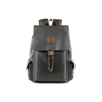 PULUWIRR PVC Backpack Regular Unisex Black