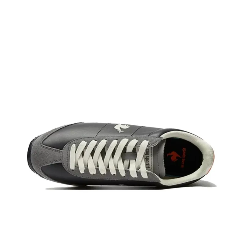 Le Coq Sportif Non slip Lightweight Low Top Casual Shoes Men's Black Gray-1