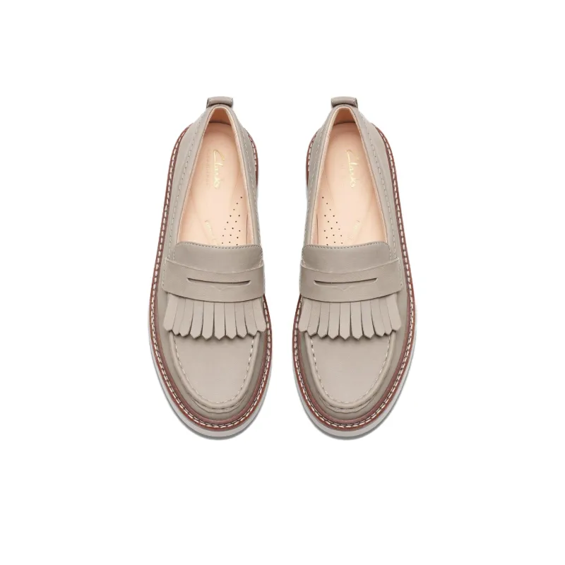 Clarks Orianna Loafer Loafers 5cm Women's Stone Color-4