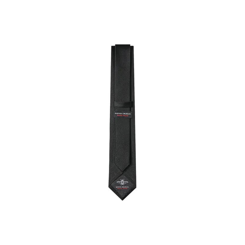 GIEVES CHARLES Mulberry Silk Ties Men's Black-7