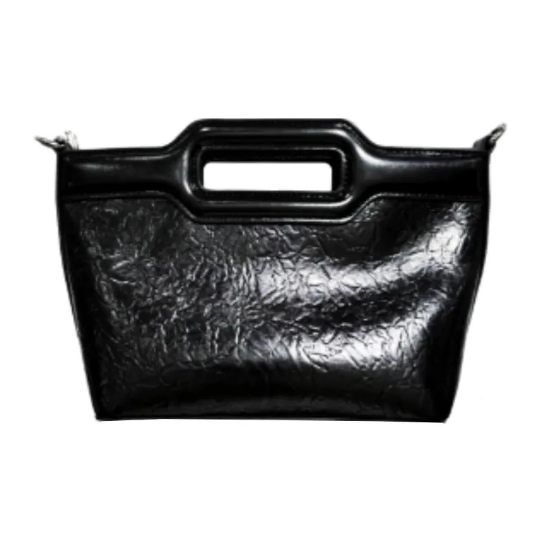 CULTIVATOR PU Handbag Shoulder Bag Crossbody Bag Small Size Women's Silver/Black-8