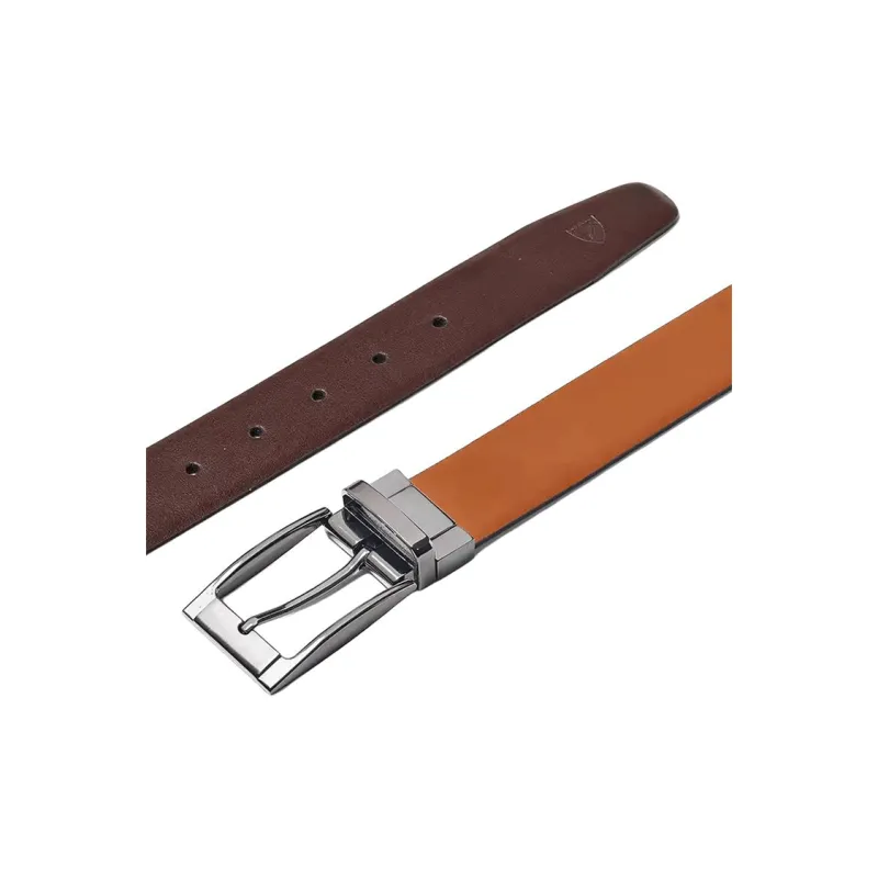Aspinal Of London Double-Sided Design Pin Buckle Calfskin Leather Belts Men's Multicolor Width 3.6CM-1