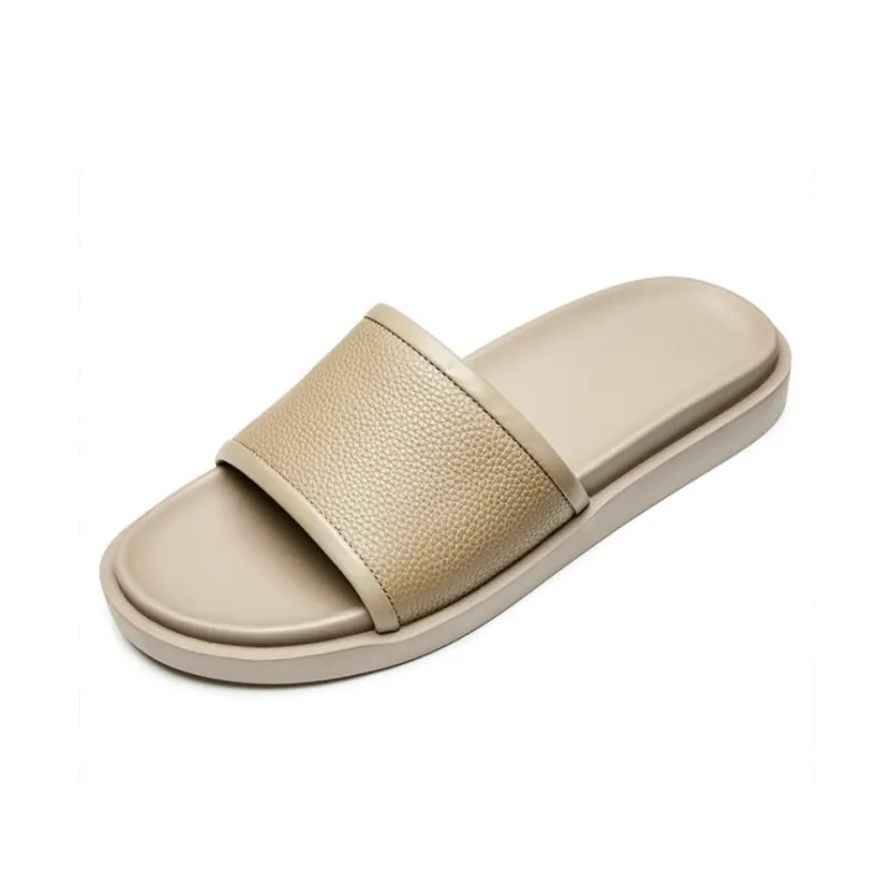 Brounvanm Slide Slippers Men's Apricot-1