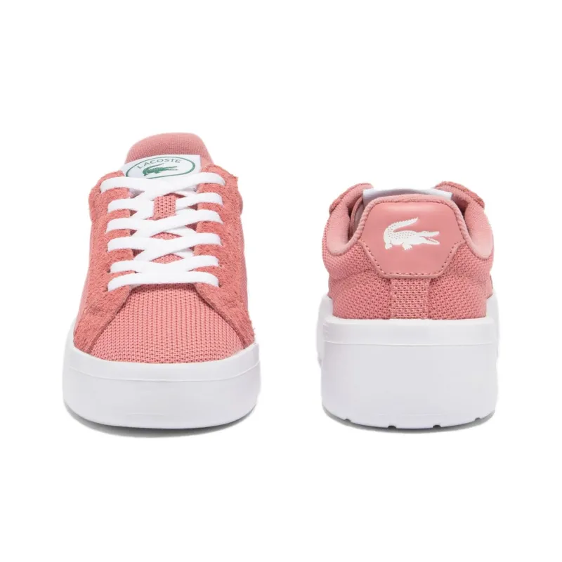 LACOSTE Carnaby Low Top Skateboard Shoes Women's Pink-3