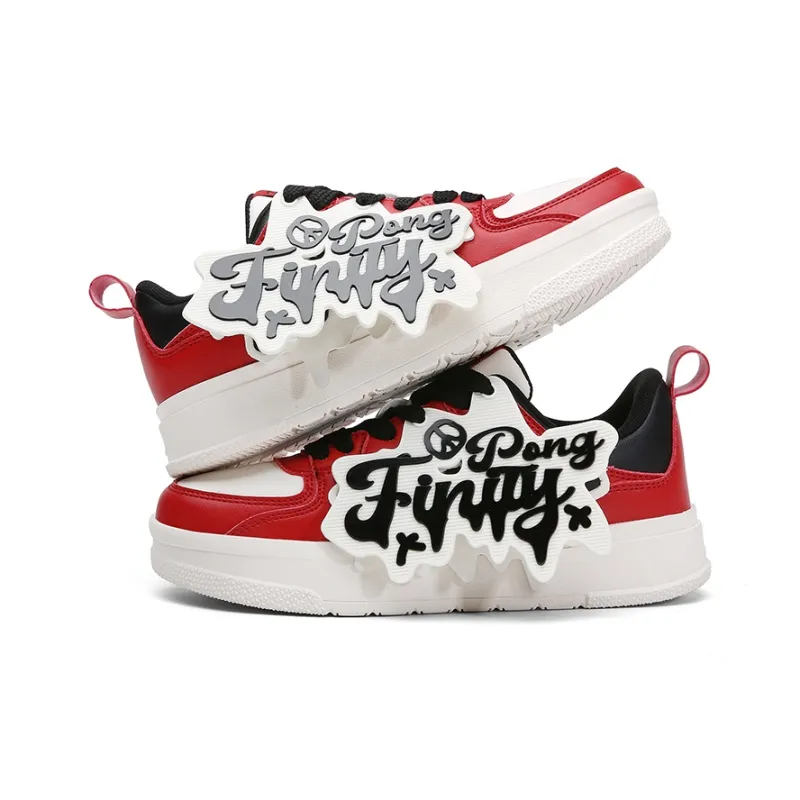 PONGFINITY Low-Top Skateboard Shoes Unisex Ecru-26