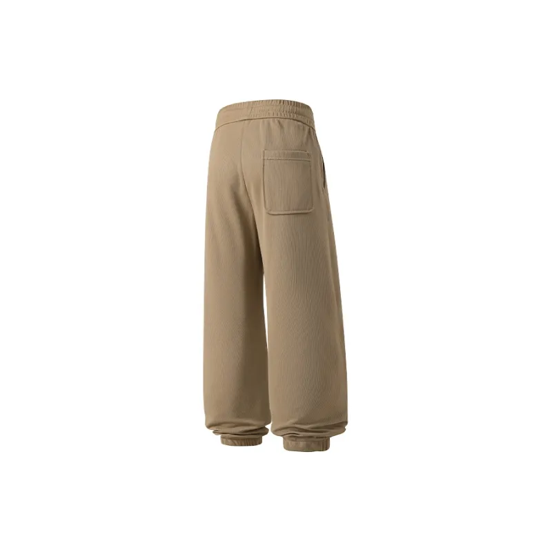 Jeep Elastic Straight Fit Elastic Cuff Lace Up Casual Pants Unisex-32