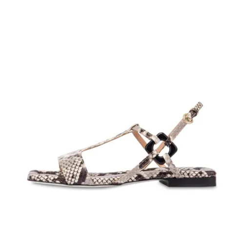 Pollini Between The Lines Strap Sandals Women's Gray