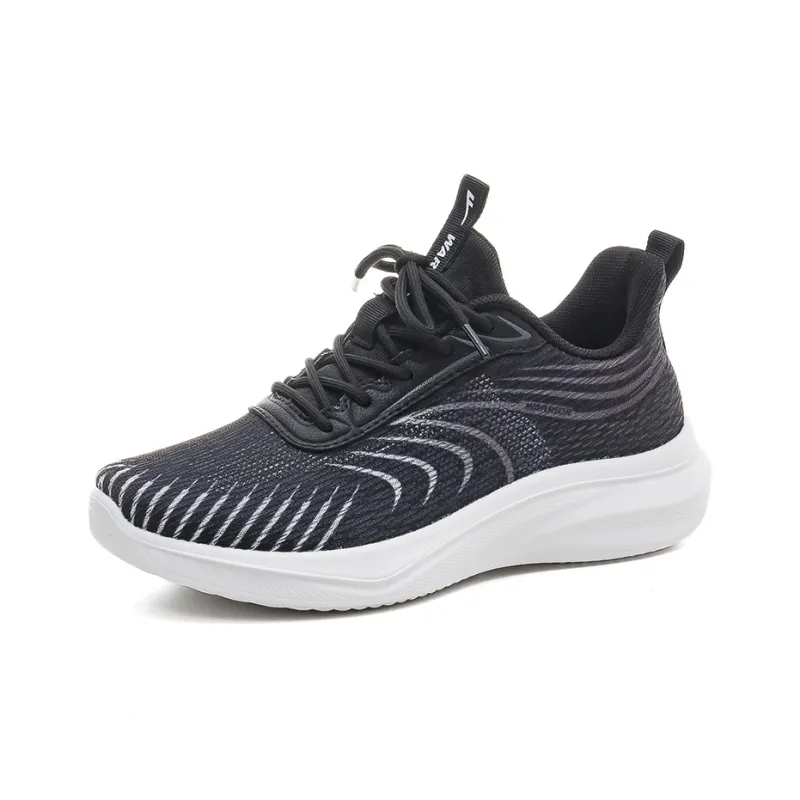 Warrior Non-slip Lightweight Low-Top Casual Shoes Women's Black-2