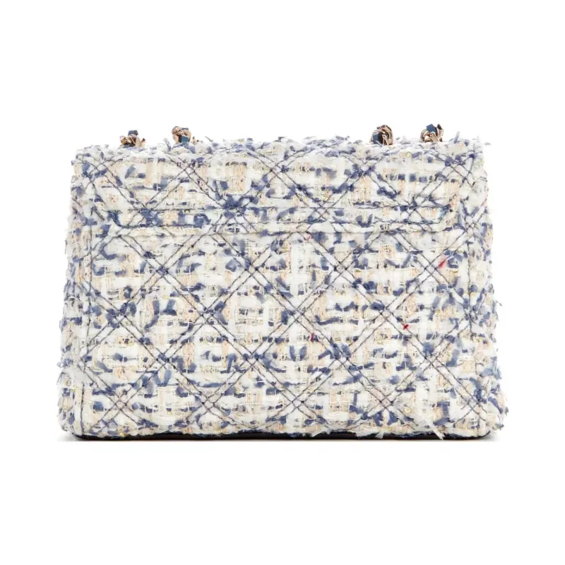 GUESS Tweed Shoulder Bag Crossbody Bag Mini Women's Blue-2