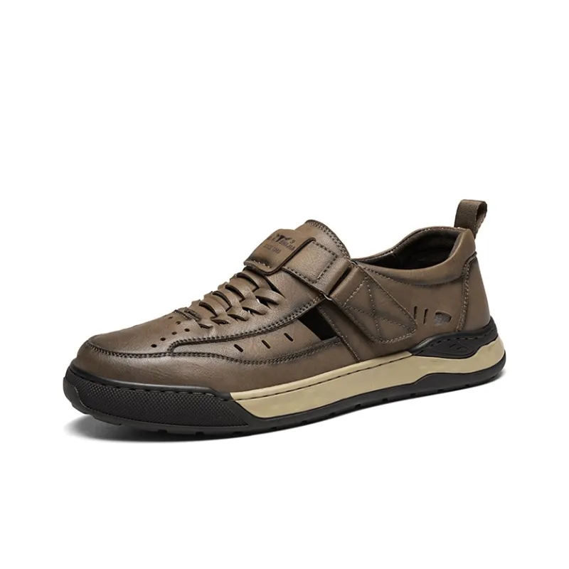 G.N.SHIJIA Beach Sandals Men Black/Brown-9