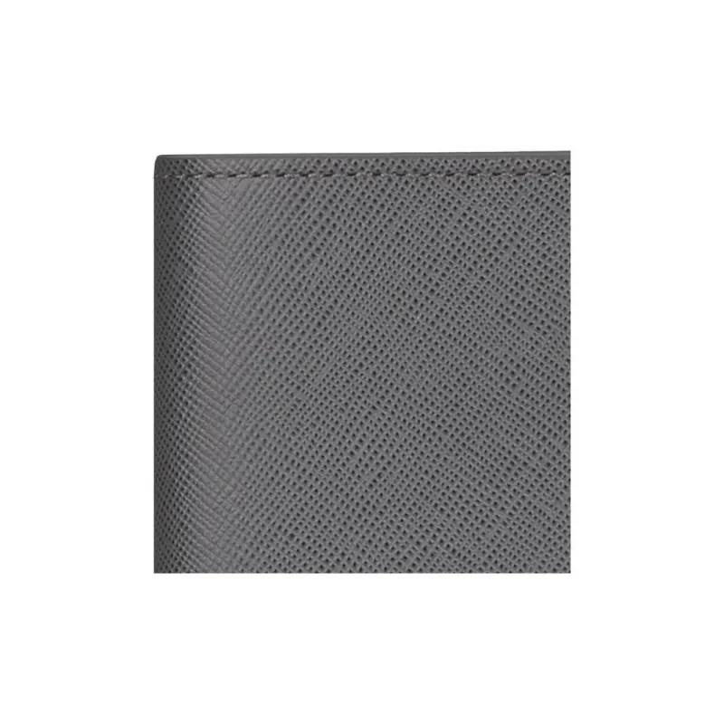 MONTBLANC Leather Wallet Men's Dark Gray-5