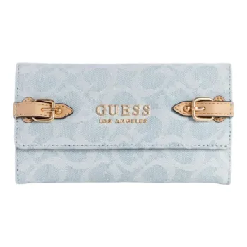 GUESS Denim Wallets Clutches Women's Blue