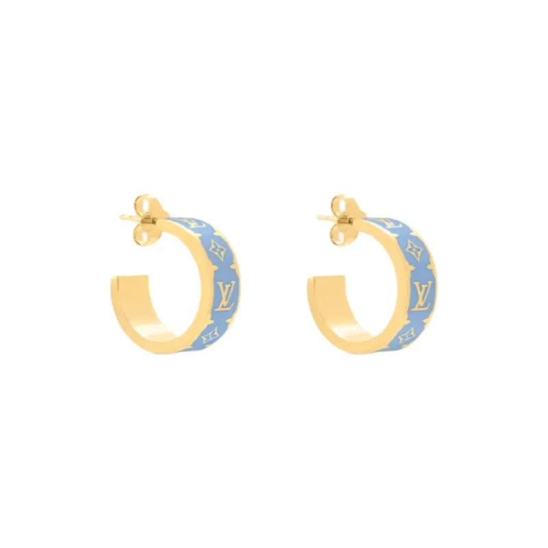 Lv M01833 Nanogram Enamel Earrings-1