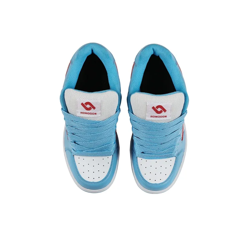 HOMDOON Platform Wear Resistant Puffy Shoes Comfortable And Versatile Slip Resistant Low Top Skateboard Shoes Unisex-3