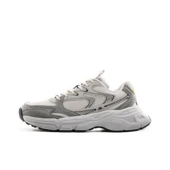 Kappa Anti Slip And Wear Resistant Breathable Low Top Running Shoes Unisex Gray