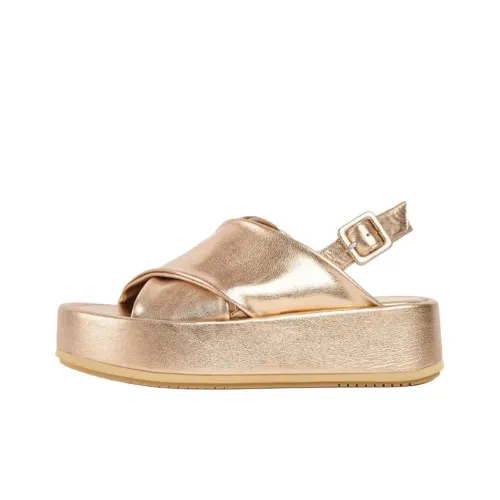 Paloma Barceló Strap Sandals 4cm Women's Gold