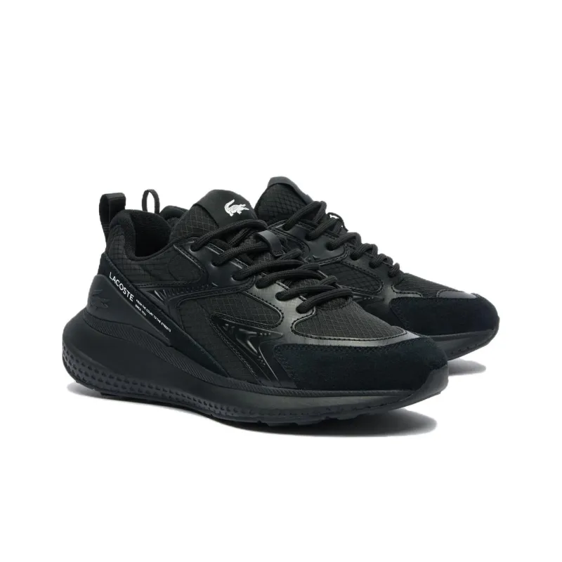 LACOSTE L003 Evo Comfortable And Versatile Low Top Casual Shoes Women's Black-1