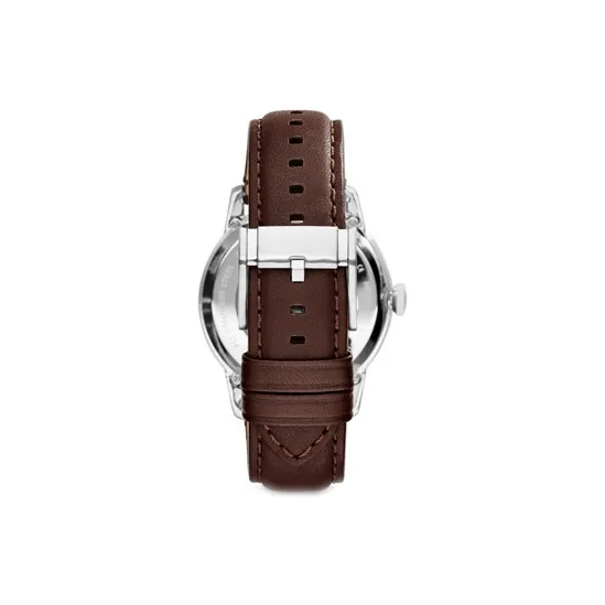 FOSSIL Wrist Watch Automatic Mechanical Movement Leather Watch Bands 45mm Black Dial Men's Watches-3
