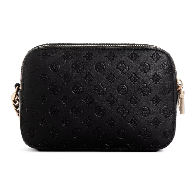 GUESS Faux Leather Camera Bag Shoulder Bag Crossbody Bag Women's Black-2