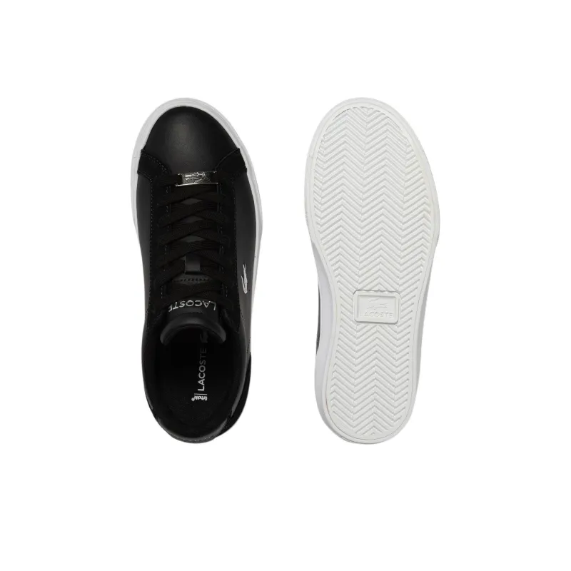 LACOSTE Lerond Pro Low-Top Skateboard Shoes Women's Black-5
