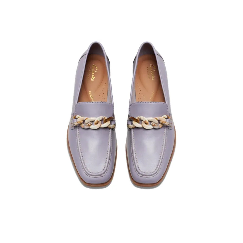 Clarks Sarafyna Iris Loafers 2cm Women's Light Purple-4