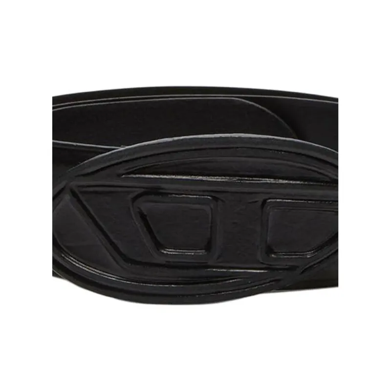 DIESEL 1DR Logo buckle Leather Belt-2