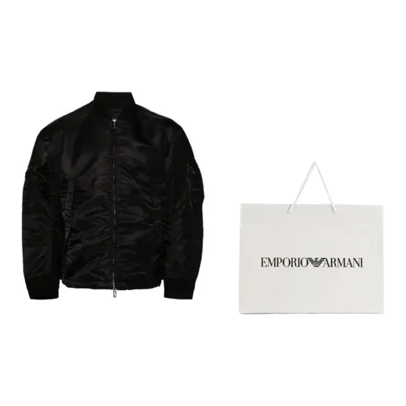 EMPORIO ARMANI FW23 Jackets Coats Men's Black-1