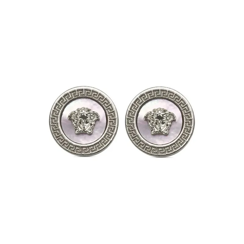 VERSACE Icon Stud Post-Back Fastened Earrings-0