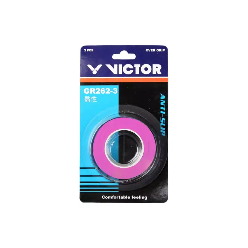 VICTOR Badminton Grip Tape Polyurethane Badminton Racket Thin 3 Pack-3