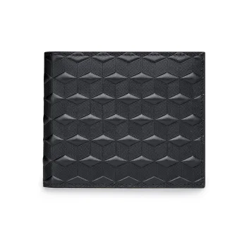 WilliamPOLO Cow Leather Wallet Men's Black