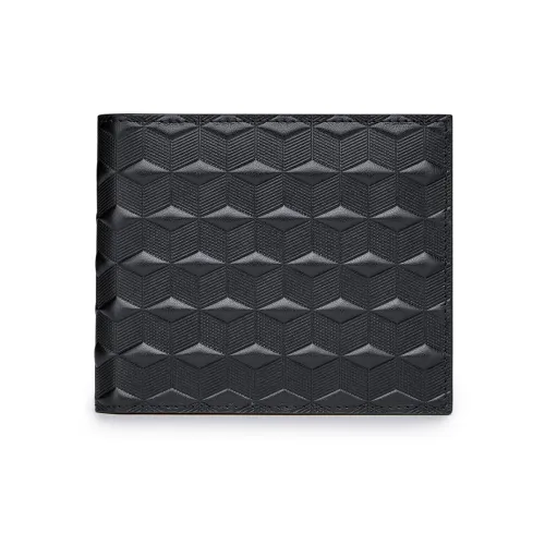 WilliamPOLO Cow Leather Wallet Men's Black