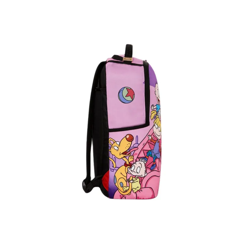 SPRAYGROUND Polyester Backpack Unisex Pink Purple-3