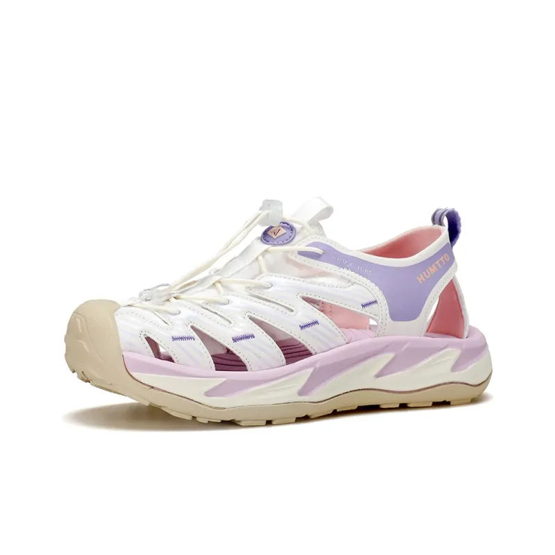 HUMTTO Beach Sandals Women's White Light Purple-1