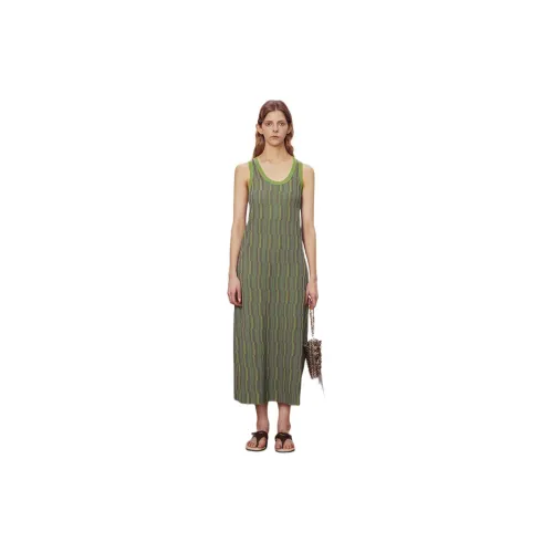 Self Who Slip Dresses Women's Lime